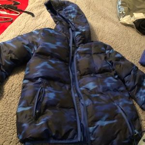Boys snow jacket and gloves